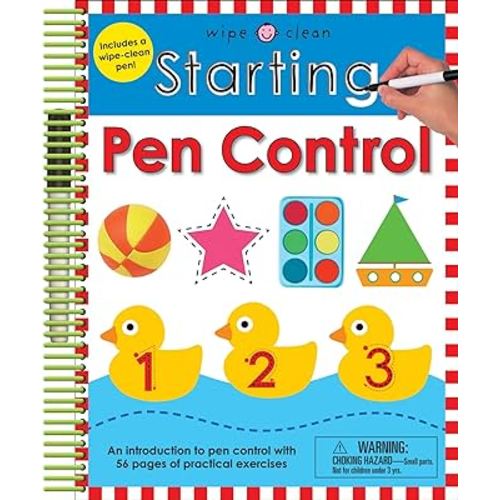 Wipe Clean: Starting Pen Control: Includes a Wipe-Clean Pen (Wipe Clean Learning Books)
