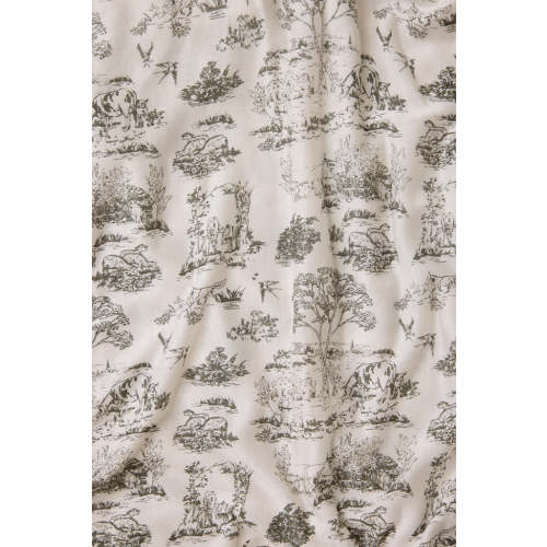 Charcoal Toile Wrap