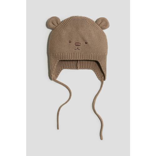 Knit Beanie with Chin Strap