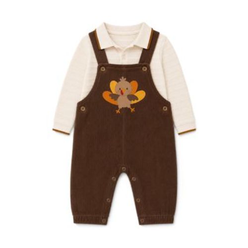 Baby Boys Turkey Coverall Set