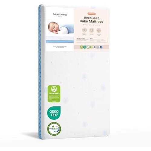 MAMAZING Aerobase Baby Crib Mattress, 52" x 28" Dual-Sided Mattress