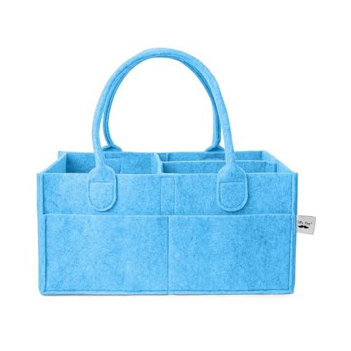 Mr. Pen- Baby Diaper Caddy Organizer, 1 Pack, Blue, Baby Caddy Organizer with Handle, Compact Size, Collapsible & Portable