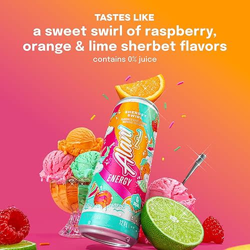 Alani Nu Sherbet Swirl Sugar Free Energy Drink (Pack of 12)