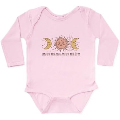 CafePress Boho Celestial Sun and Moon Body Suit Cute Long Sleeve Infant Baby Bodysuit Romper