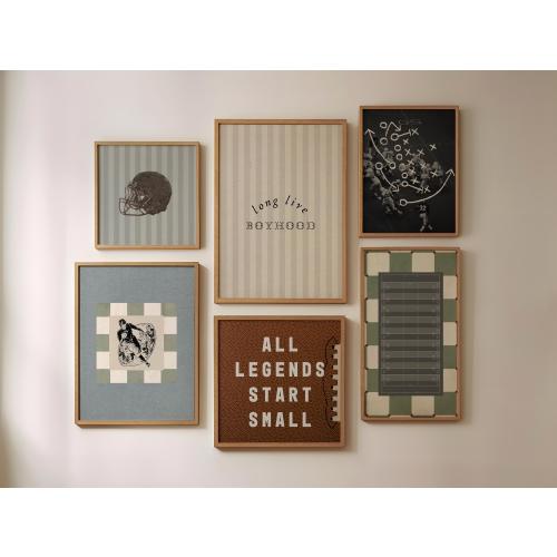 Vintage Football Nursery Art Prints, Set of Nine Vintage Sports Gallery Wall Posters, Football Boy Room Wall Art Sports Nursery Printables