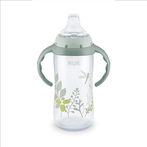 NUK for Nature Learner Cup, 10 oz, 9+ Months – BPA Free, Spill Proof Sippy Cup