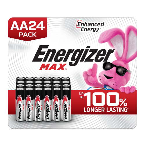 Energizer MAX AA Batteries (24 Pack), Double A Alkaline Batteries
