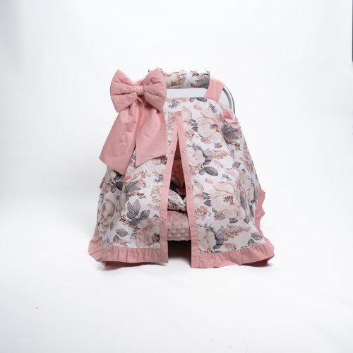 Double sided Baby Car Seat Bundle Set, Car seat canopy for baby, Baby Carseat Head and Body Support Cushion, Car Seat Cover