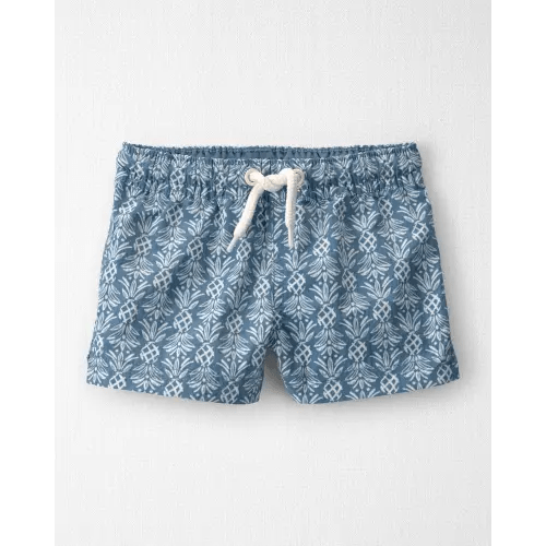 Baby Boy Recycled Swim Trunks in Bloom Lagoon - Little Planet | Carter's