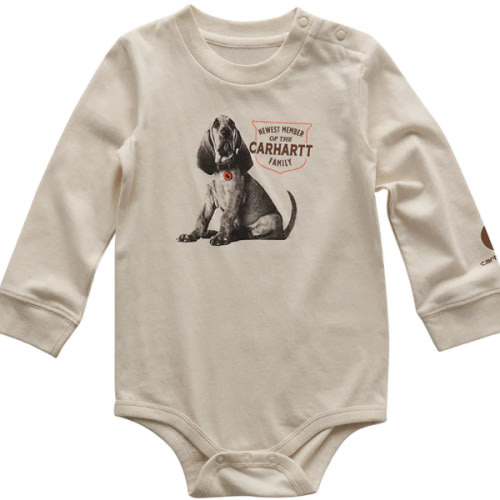 Boys' Long Sleeve Dog Bodysuit (Baby) | Sale Clothing & Gear | Carhartt