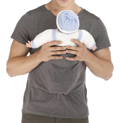 amropi Men's Baby Carrier Soothe V Neck Short Sleeve Kangaroo T Shirt