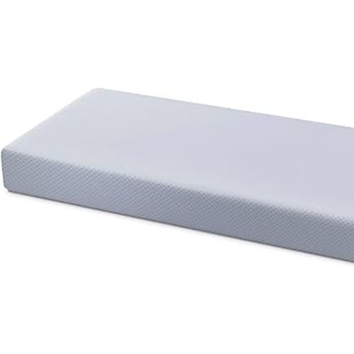 Simmons Kids Quiet Nights Breathable Baby Bed Crib Mattress and Toddler Mattress with Removable/Machine Washable Cover - GREENGUARD Gold – Waterproof - Sustainably Sourced Core Fiber Core, Blue