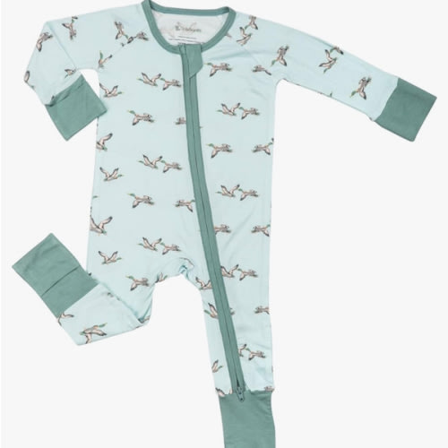 LollyBanks Baby Pajamas, 2-Way Zipper Romper, 95% Viscose Made from Bamboo and 5% Spandex, Baby Sleepers