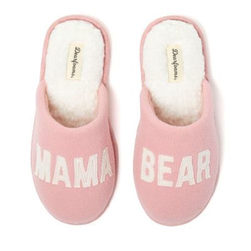 Dearfoams Women's Carley Mama Bear Mom Scuff Slipper