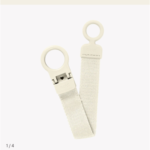 Pacifier Clip Loop - Ivory – Bibsworld store US