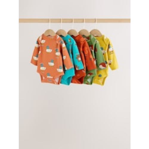 Buy Bright Animal Long Sleeve Bodysuits 5 Pack from Next USA