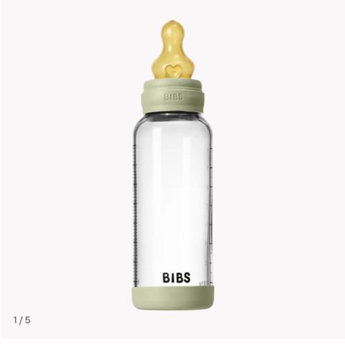 Baby Glass Bottle Set 8oz Latex - Sage – Bibsworld store US