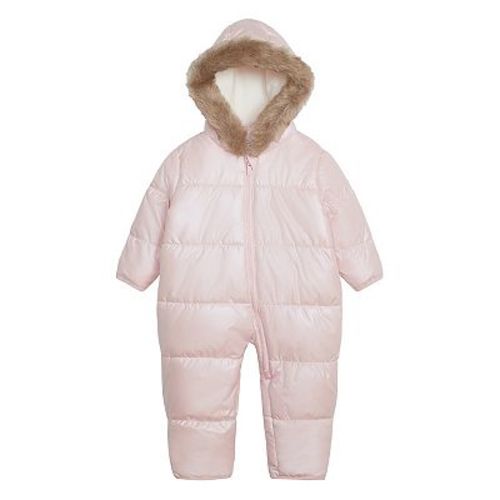 Baby Girl Carter's Faux Fur-Lined Hooded Snowsuit