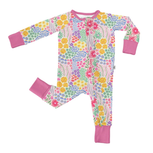 Convertible Zip Pajamas - Flower Fields – Goosies