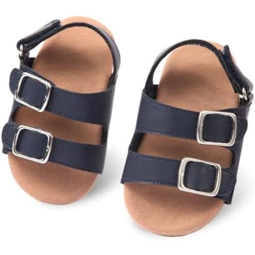 Baby Boys Girls Infant Summer Sandals Open-Toe Outdoor Anti-Slip Rubber Soft Sole Newborn Toddler First Walker Shoes
