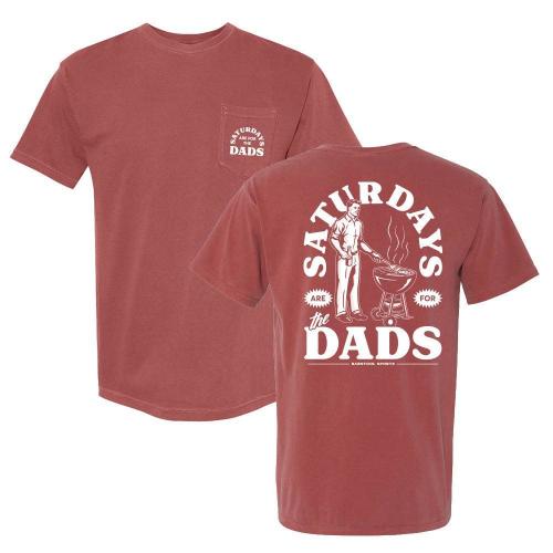 Saturdays Are For The Dads Grill Retro Pocket Tee - Barstool Sports Polos & More