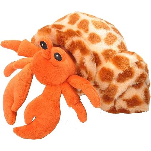 Wild Republic Hermit Crab Plush, Stuffed Animal, Plush Toy, Gifts for Kids, Hug’Ems 7 inches