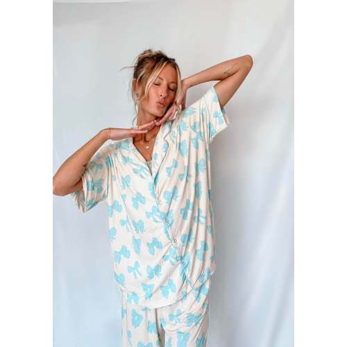 Bronx&Co. Blue Bows Womens Pant Set – Bronxandcojammies