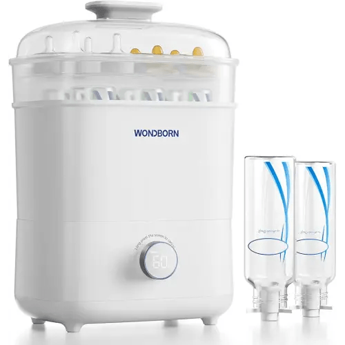 Bottle Sterilizer and Dryer - Fast & Ultra-Deep Sterilization, 12 Bottles Capacity, All-in-One Electric Steam Sterilizer for Baby Bottles, Breast Pump Parts & Newborn Essentials