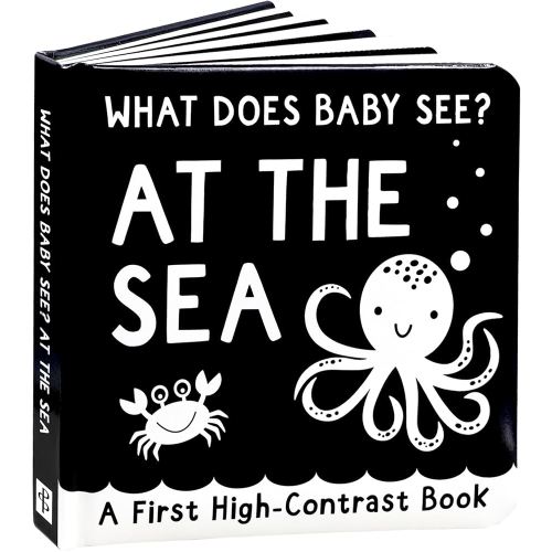 What Does Baby See? - At The Sea (A High Contrast Board Book, Padded)
