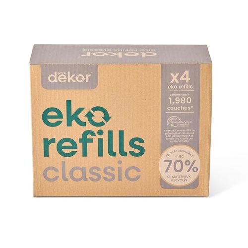 Diaper Dekor CLASSIC Diaper Pail Refills | 4 Count Unscented