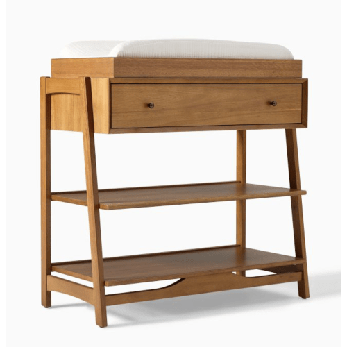 West Elm Kids Mid-Century Open Changing Table (38") With Topper