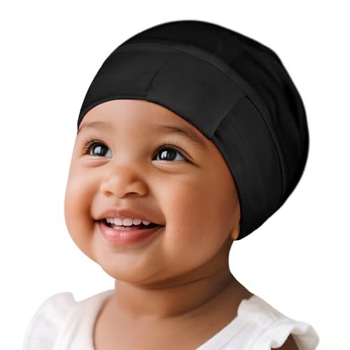 Fittia Baby Bonnet for 0-6 Months, Silky Satin Bonnet for Sleeping, Smooth for No Frizzy Hair, Adjustable for Non-Slip