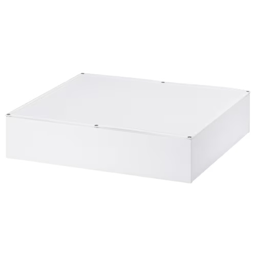 VARDÖ Underbed storage box - white 25 5/8x27 1/2 "