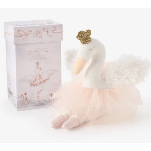 Anastasia the Ballerina Swan Plush Toy w/ Gift Box – Elegant Baby