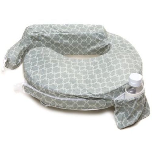 My Brest Friend Deluxe Nursing Pillow - Flower Key Gray