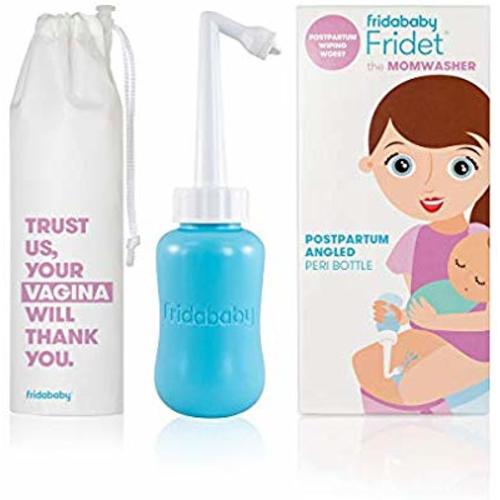 MomWasher Peri Bottle for PostPartum Care by Fridababy - Perineal Recovery After Birth