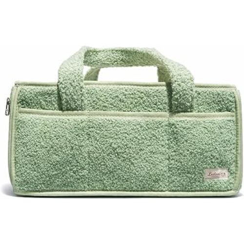 Diaper Caddy Organizer, Sage Green, Nursery Storage Tote with Zipper Pockets, Dividers, and 3 Front Pockets