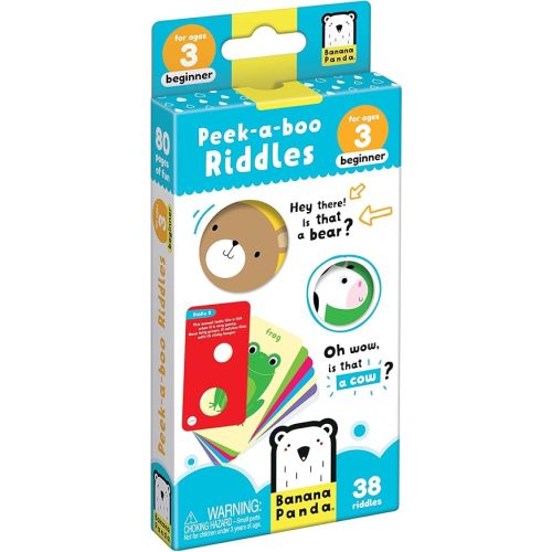 Banana Panda Peek-A-Boo Riddles - Educational Book for Kids - Beginner Set for Ages 3