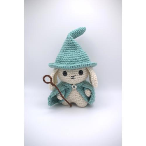 Crochet Magic Bunny Amigurumi: Handmade Woodland Plush Toy