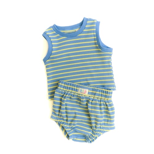 Ribbed Set - Sand + Surf (6-12m)