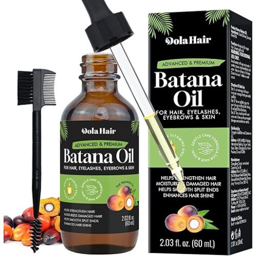 Dolahair Batana Oil for Hair Growth Organics Pure Batana Hair Oil 100% Natural Batana Oil Nourishes Damaged Hair Natural Hair Growth Oil and Conditioner Batana Hair Oil 2.02 Fl Oz