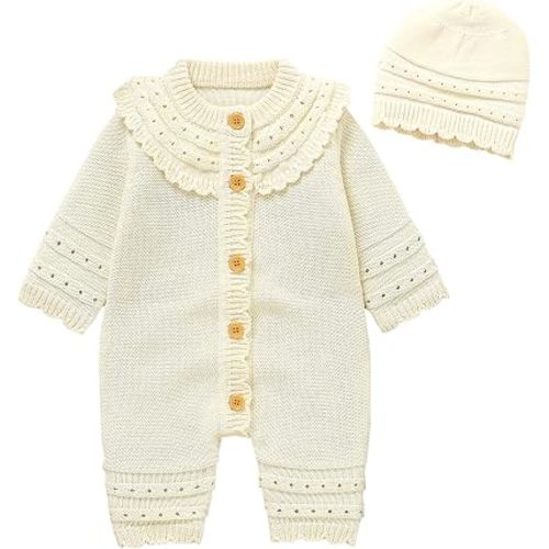 Baby Romper Cotton Knit Sweater Set