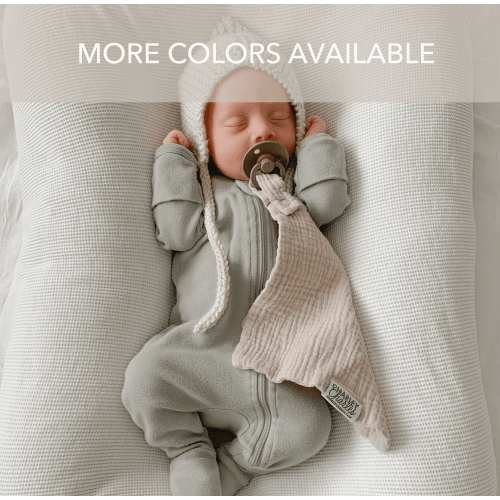 Gauze Pacifier Holder Blanket - Mini 7 X 7 - MANY COLORS AVAILABLE