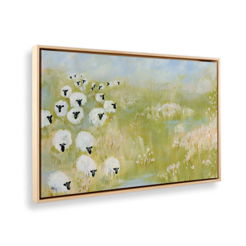 Ophelia & Co. Wildflower Woods Sheep in Pasture by Yvette St. Amant Canvas Art Print | Wayfair
