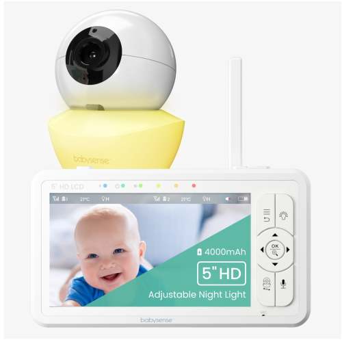 Babysense HD S2: Video Baby Monitor, One Camera, Non wifi,  Night Light & Sound Machine