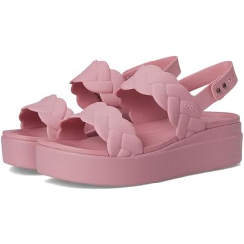 Crocs Women's Brooklyn Woven Low Wedge Sandals