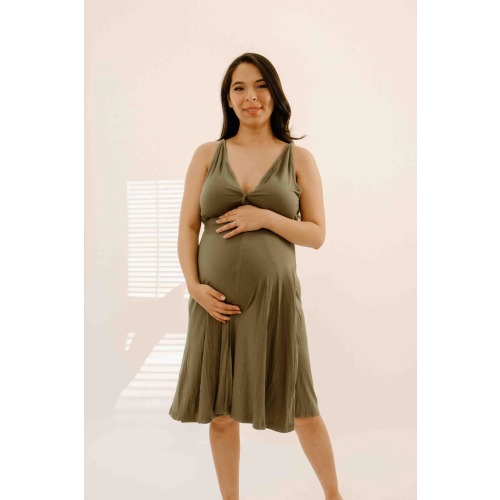 Juliet Labor & Postpartum Gown in Sage