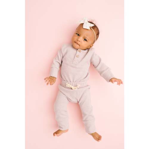 Lavender Fog Waffle Cozy Set