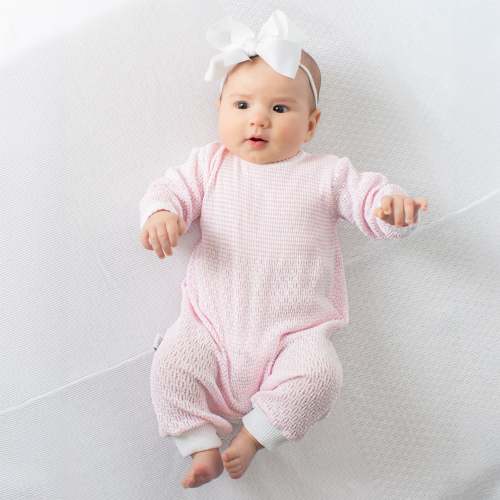 Paty Knit Solid Color Long Sleeve Romper - PatyInc