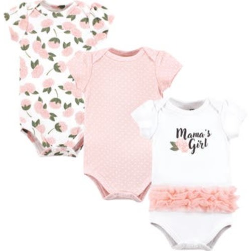 Cotton Bodysuits 3-Pack, 9-12M